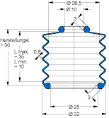 MFB V6-979 10X25X33 42CR764