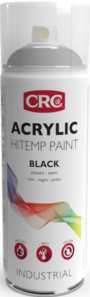 Farbschutzlack Schwarz Acrylic Hitemp Paint 400 ml